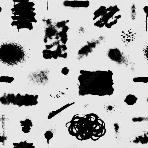 Spray paint texture seamless background, abstract vector design element