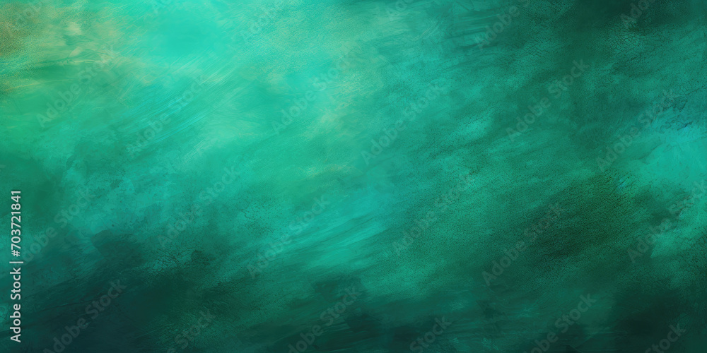 Painting of a green and blue background with a black border, depicts a vibrant, bordered artwork suitable for backgrounds, prints, and digital design projects requiring a colorful and modern aestheti