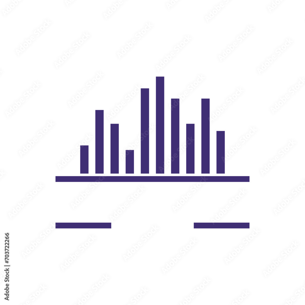 Fototapeta premium Sound Wave Illustration Logo Icon Vector Template