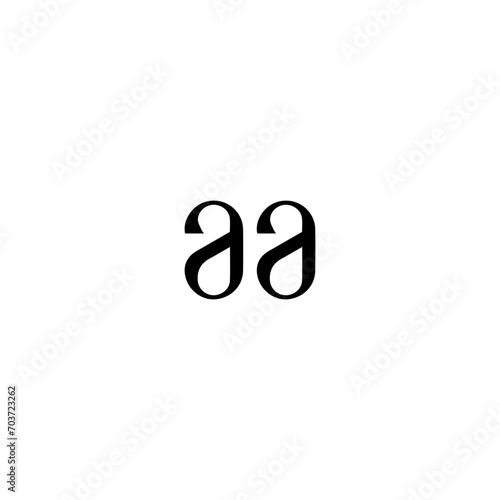 AA logo. AA set , A A design. White AA letter. AA, A A letter logo design. Initial letter AA letter logo set, linked circle uppercase monogram logo. A A letter logo vector design.	
