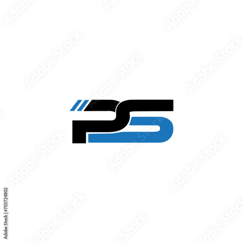 PS set ,PS logo. P S design. White PS letter. PS, P S letter logo design. Initial letter PS letter logo set, linked circle uppercase monogram logo. P S letter logo vector design. 