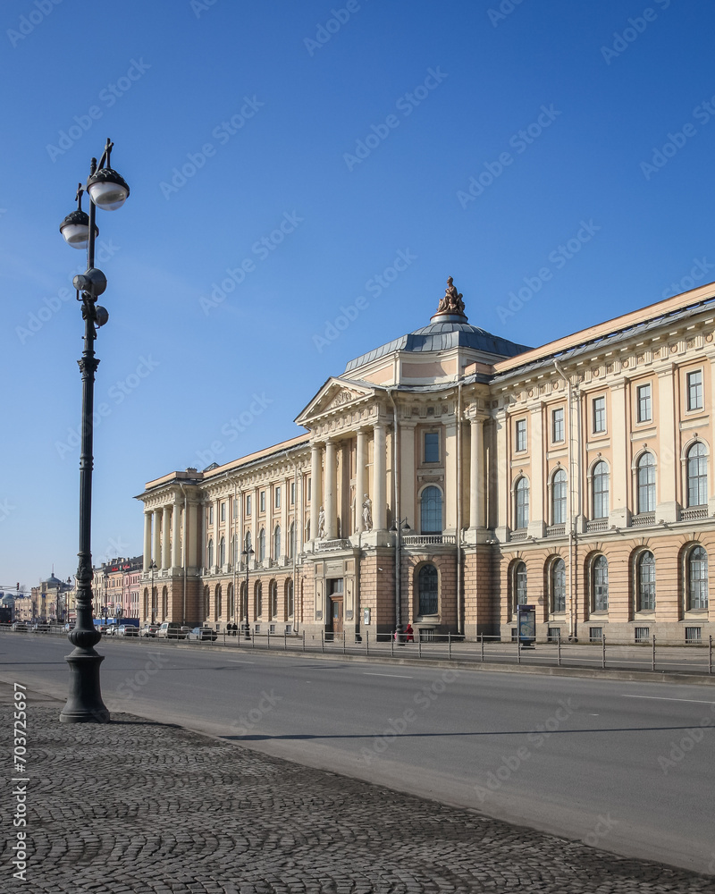 Facade in the historic centre of Saint Petersburg