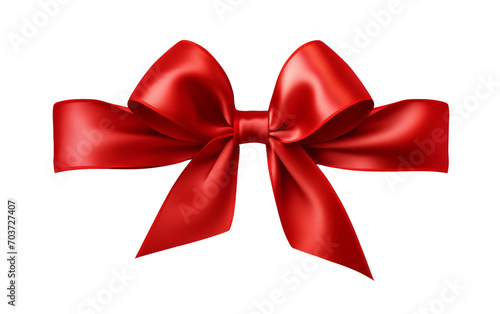 Graceful Crimson Ribbon Adornments Isolated on Transparent Background PNG. © Faizan
