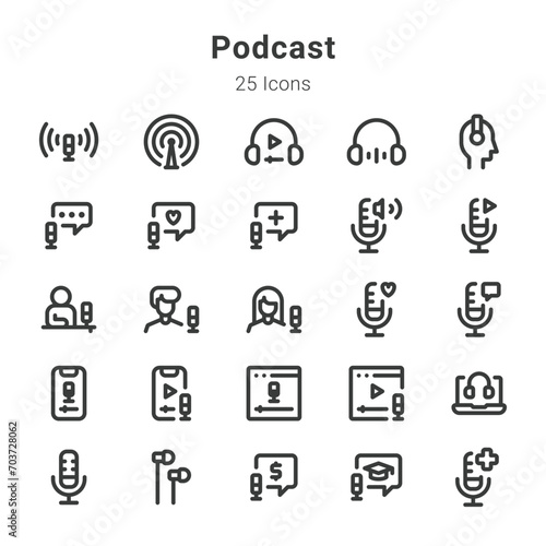 podcast icons