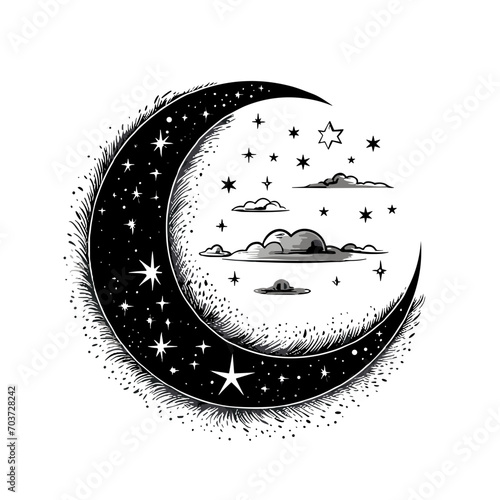Moon svg, moon png, summer clipart, clipart, moon illustration, palm, tree, beach, tropical, vector, summer, illustration, island, silhouette, sea, sun, nature, travel, ocean, sunset, design, sky, lan
