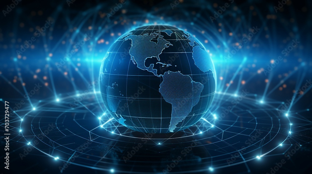 Futuristic Blockchain Technology HUD Background with Global Data Connection and Digital Innovation Concept for Finance and Security Futuristic Blockchain Technology HUD Background with Global Data Connection and Digital Innovation Concept for Finance and Security