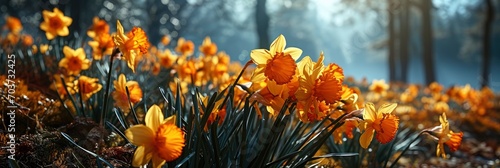 Daffodi, Banner Image For Website, Background, Desktop Wallpaper