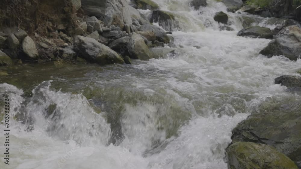 video with fast stream. mountain river slow motion video with fast stream. mountain river slow motion