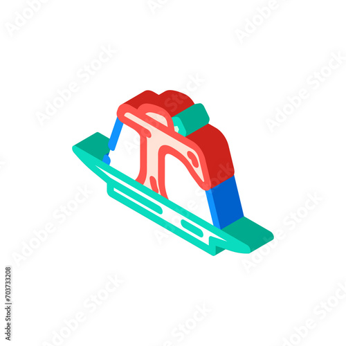 panna cotta italian cuisine isometric icon vector. panna cotta italian cuisine sign. isolated symbol illustration
