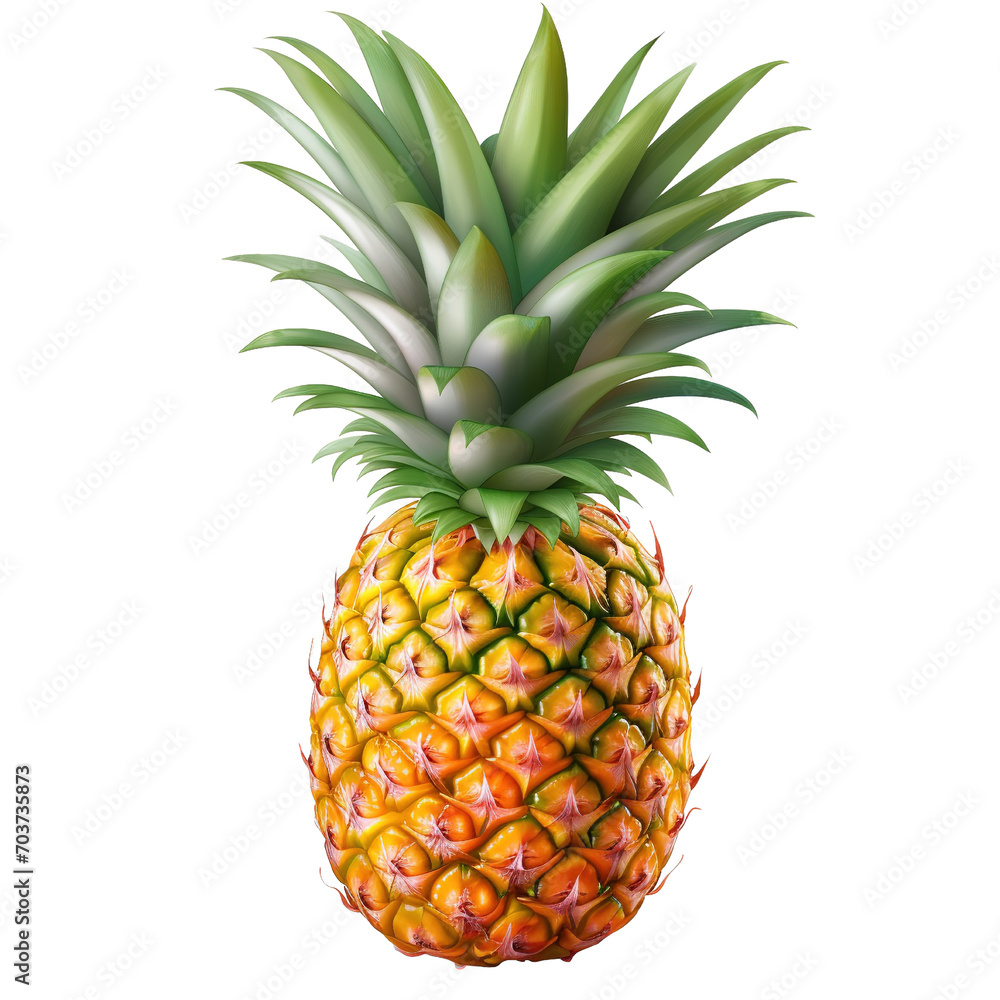 pineapple Isolated on transparent background pineapple Isolated on transparent background