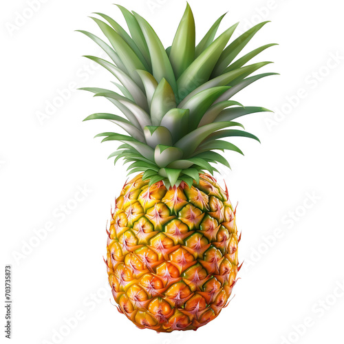 pineapple Isolated on transparent background