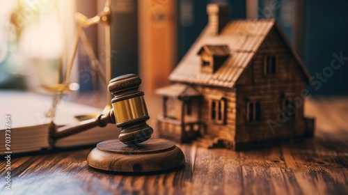 Concept Of Real Estate Law, Auctions, And Home Purchase photo