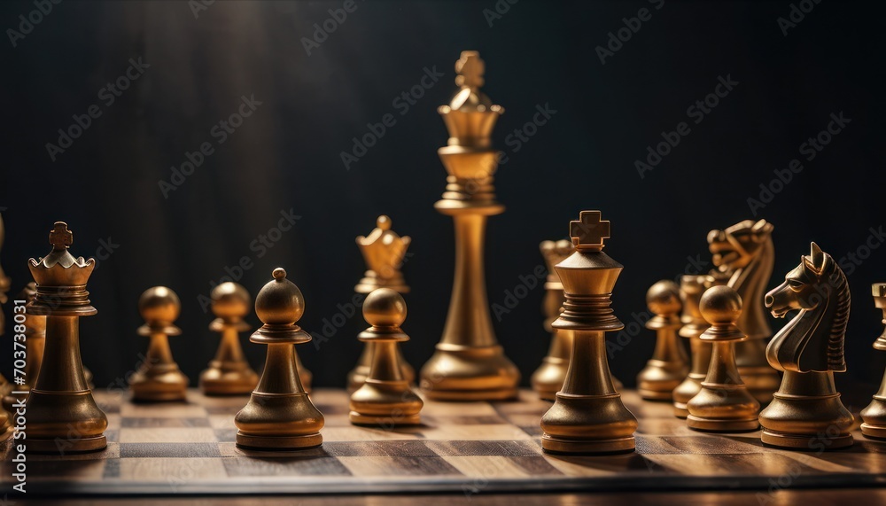 a close up of a chess board with a lot of chess pieces on the board and a light shining on the back of the chess board with a black background. a close up of a chess board with a lot of chess pieces on the board and a light shining on the back of the chess board with a black background.