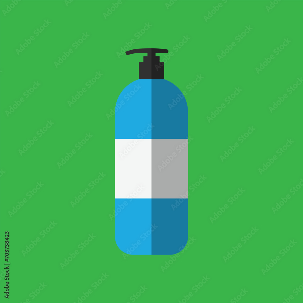 Fototapeta premium vector soap bottle design, flat design isolated background. cleaning equipment design