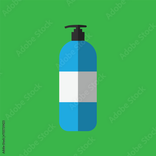 vector soap bottle design, flat design isolated background. cleaning equipment design