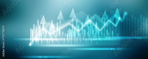 2d rendering Stock market online business concept. business Graph  © deepagopi2011