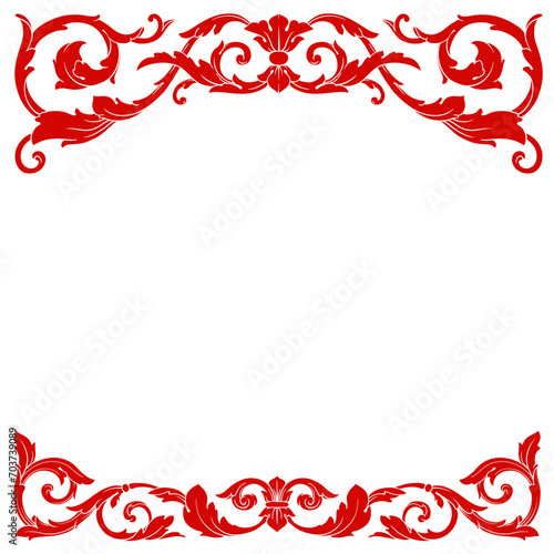 Wallpaper Mural Love Frame Valentine's Day Ornament Line. Women's Mother's Day Ornament Border
 Torontodigital.ca