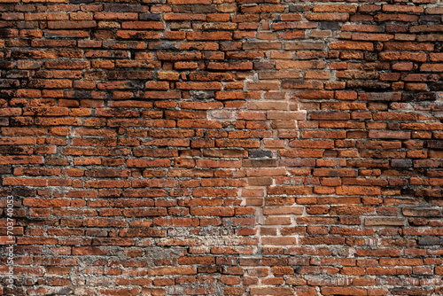 Old, Red Brick Wall Texture Background
