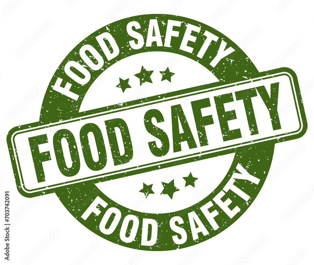 food safety stamp. food safety label. round grunge sign food safety stamp. food safety label. round grunge sign