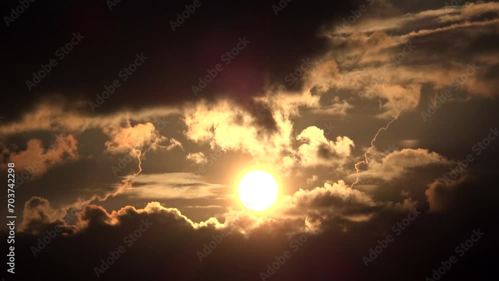 Sunset Timelapse, Dramatic Sunset with Clouds on Sky, Puffy Cloudy Setting Dusk, Climate, Global Warming Time Lapse Sunset Timelapse, Dramatic Sunset with Clouds on Sky, Puffy Cloudy Setting Dusk, Climate, Global Warming Time Lapse