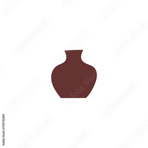 set of brown vase colors vase