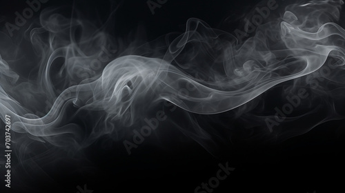 Minimalistic Fog Dance: Abstract Smoke Texture with Dramatic Stormy Clouds