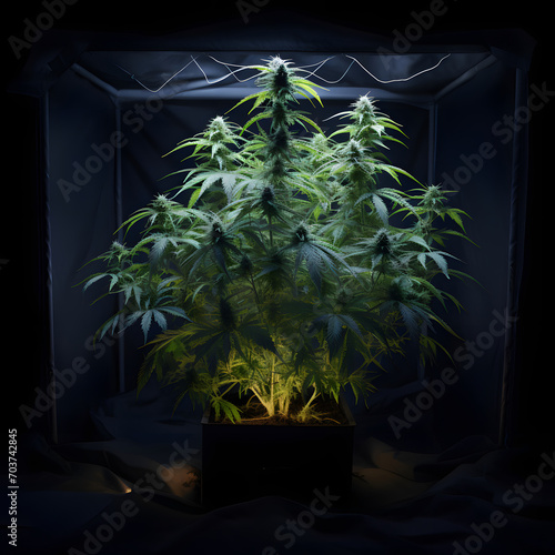 a high quality small tree plant with a small yellow light