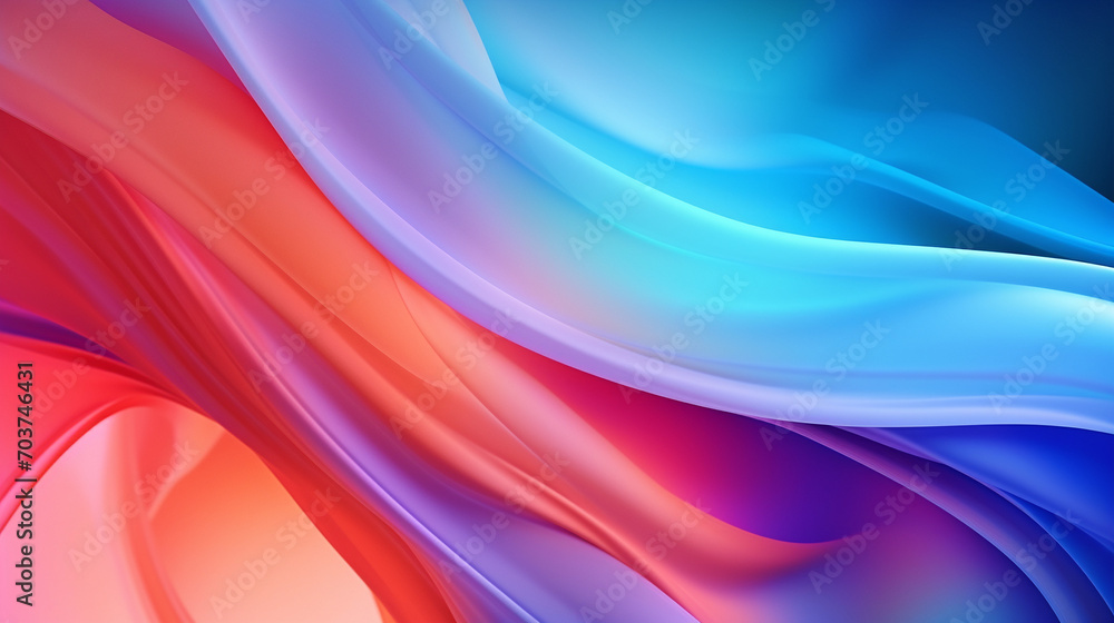 Naklejka premium Vibrant Liquid Harmony: Gradient Colorful Abstract Background for Mobile Screen Luxury