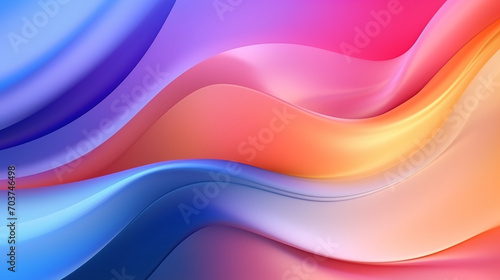 Abstract Colorful Swirls: Mobile Screen Concept Background