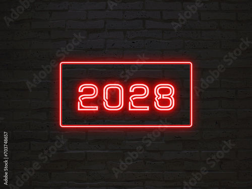 2028年のネオン文字