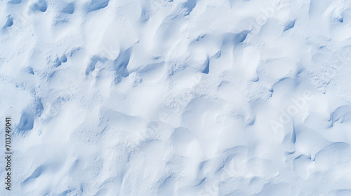 Top-View Snowscape: Texture Perfect for Background