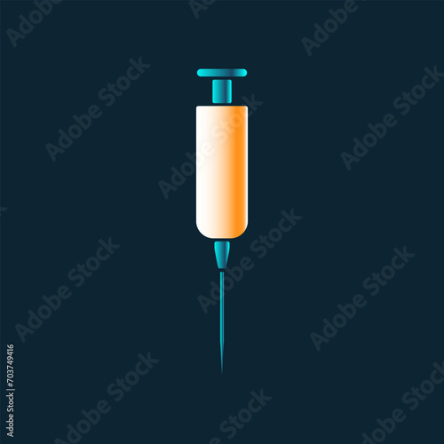 Neon Medical Icon Syringe