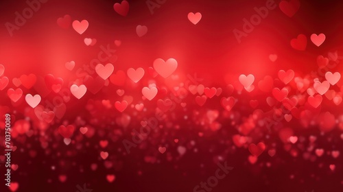 Wallpaper Mural Valentine's Day background with heart-shaped bokeh lights. Love and celebration. Torontodigital.ca
