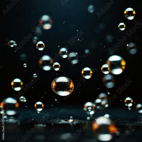 bubbles on black 22