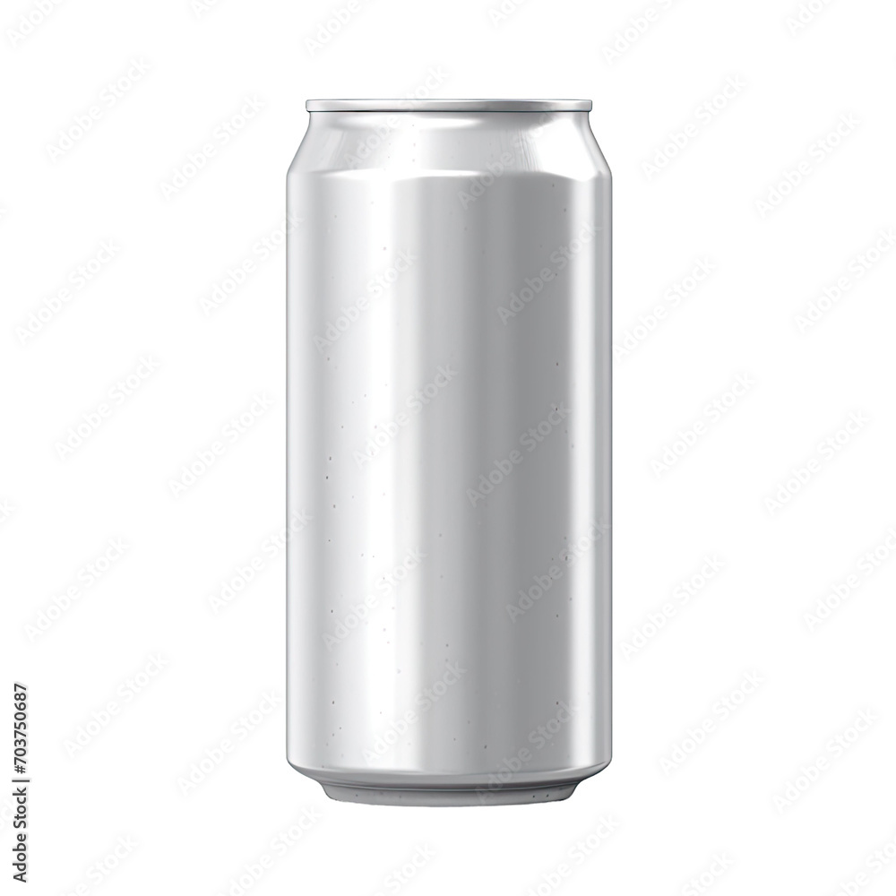 Aluminum can mockup 330 ml, isolated on transparent background cutout Aluminum can mockup 330 ml, isolated on transparent background cutout