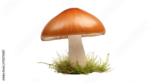 Boletus mushroom isolated on transparent a white background 