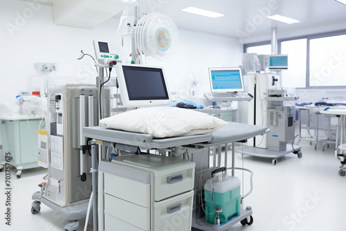 Advanced medical equipment in a modern hospital