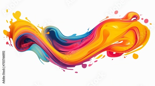 Captivating Abstract Brushstroke Design: Vibrant Oil and Acrylic Colors Transforming Canvas into Modern Art Masterpiece