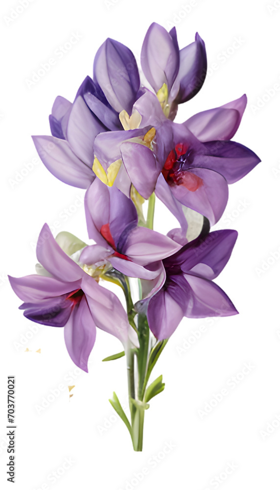 Fototapeta premium pink dahlia isolated on white background