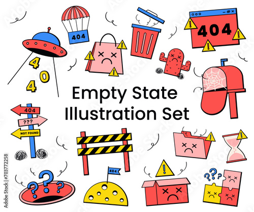 Set of Empty State Illustration 