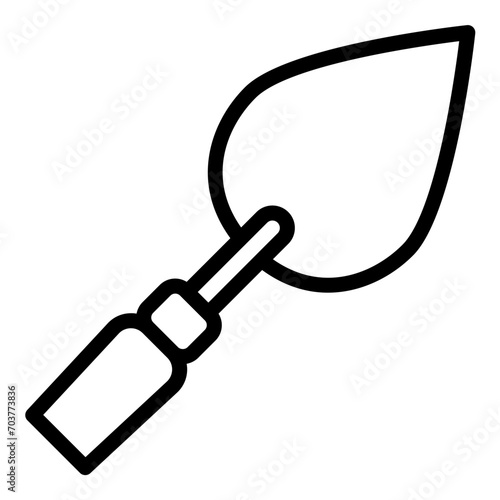 Screper icon or logo illustration outline black style