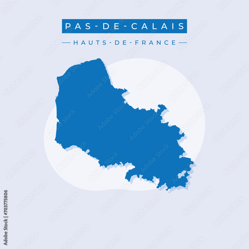 Vector illustration vector of Pas-de-Calais map France