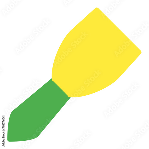 Screper icon or logo illustration flat color style