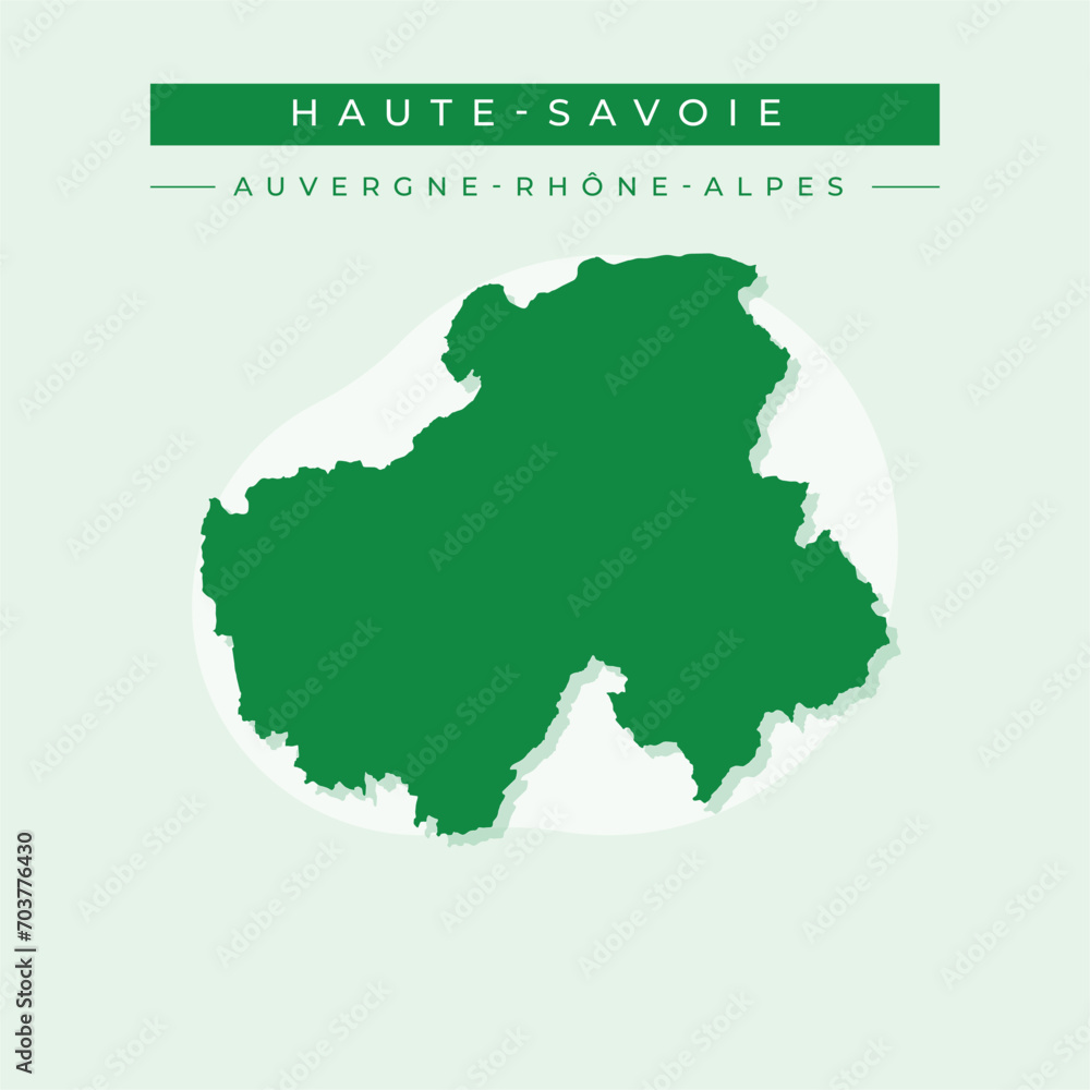 Vector illustration vector of Haute-Savoie map France