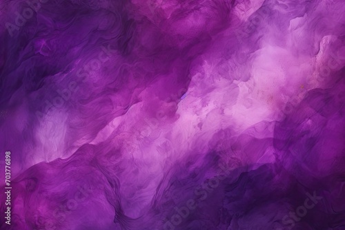 Watercolor background with streaks, bright pink spots, gaps, light. Violet-pink backdrop reminiscent of thunderstorms and clouds photo