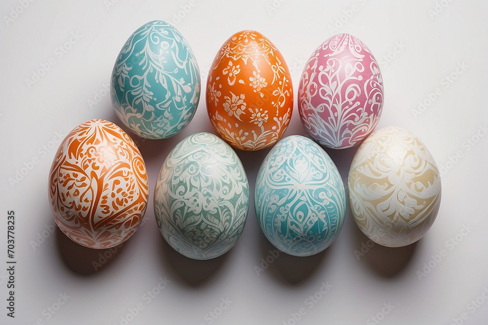 Beautiful Intricately Detailed Painted Easter Eggs Beautiful Intricately Detailed Painted Easter Eggs
