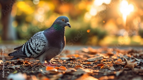lifestyle photography of pigeon