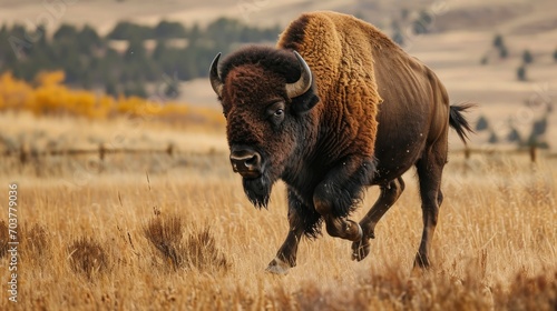 Bison Running