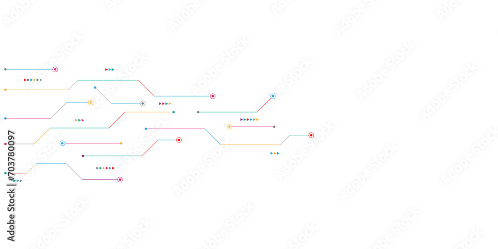 Circuit board texture with communication technology concept. Creative illustration