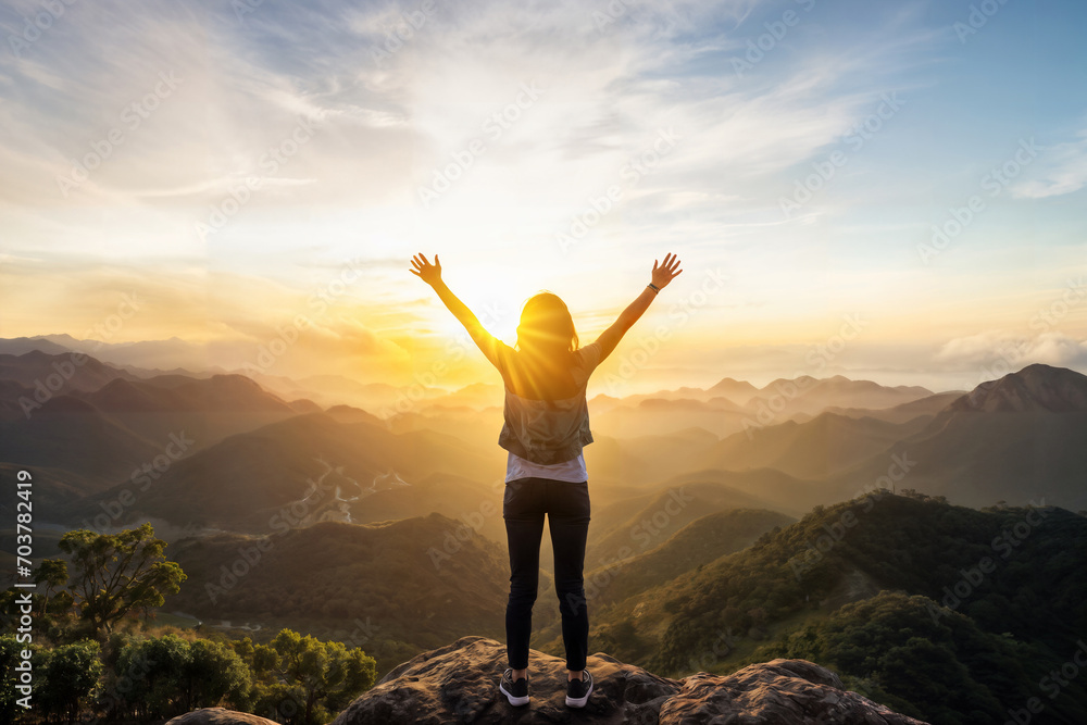Summit Triumph at Sunrise. Generative AI Summit Triumph at Sunrise. Generative AI